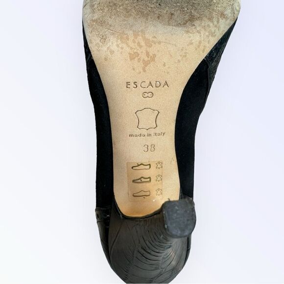 Escada Leather Ankle Boots 38 - Picture 9 of 10